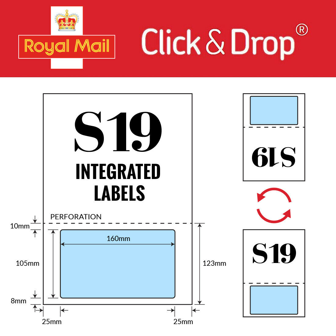 Drop Labels - Integrated 160x105